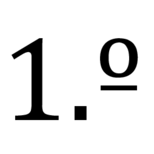 The ordinal operator with its stroke.