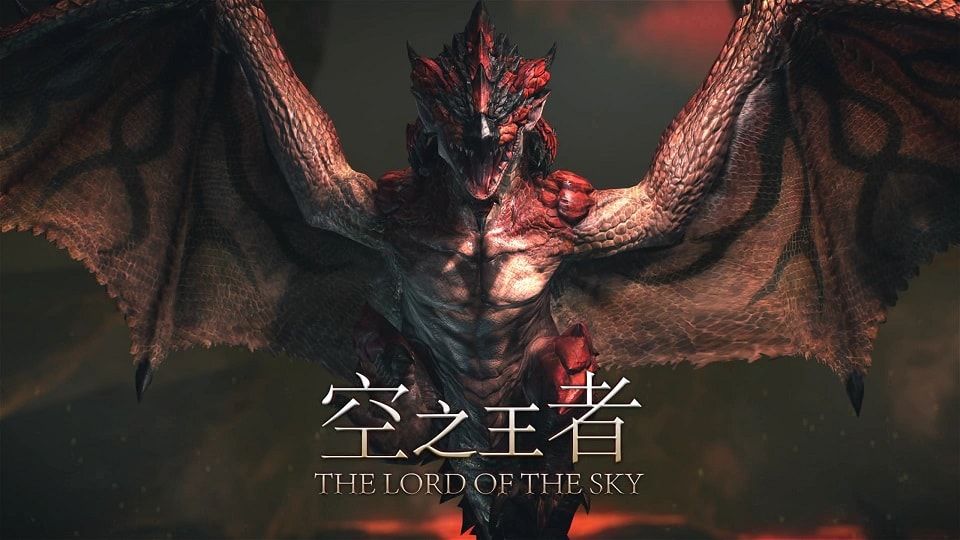 Le Rathalos nous faisant face.